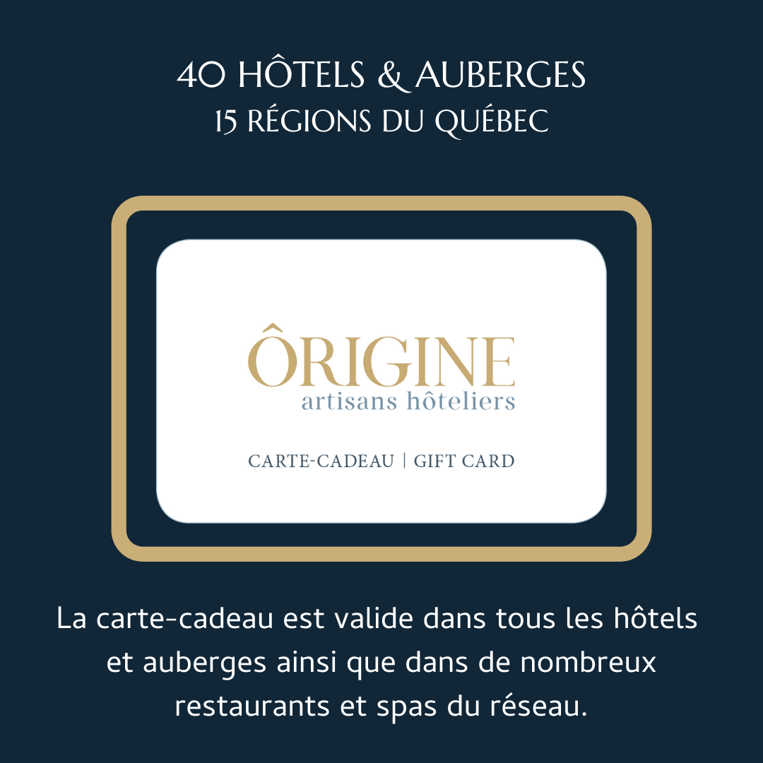 La carte memebre Origine artisans hôtleirs vous offre de nombreux avaantages en s.journant à l'hôtel Le Saint-Sulpice montréal