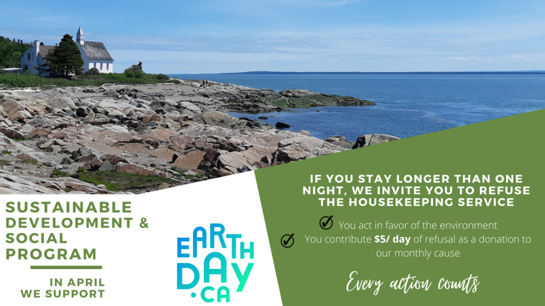 Our monthly donation is dedicated to Earth Day in April